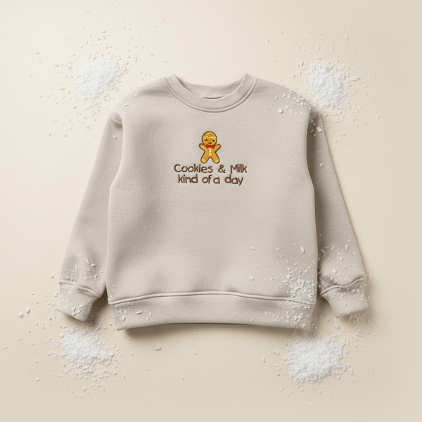 Otroški pulover - Cookies & milk kind of day - PUFFI