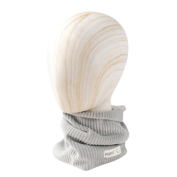 Otroški Šal tubica - ribbed Pliš Mint - PUFFI