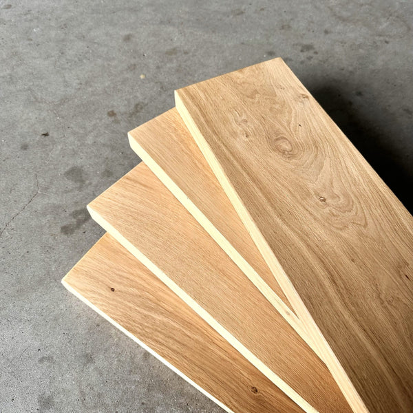 Étagère en chêne laquée mate incolore - outlet