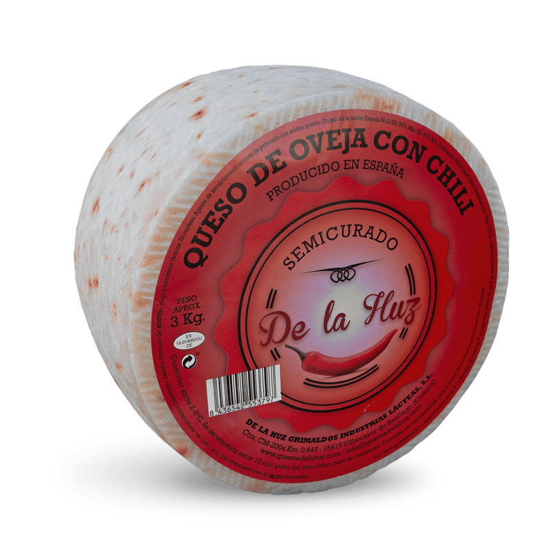 Cheese with Chili (3 Kg) - Cheese from La Huz