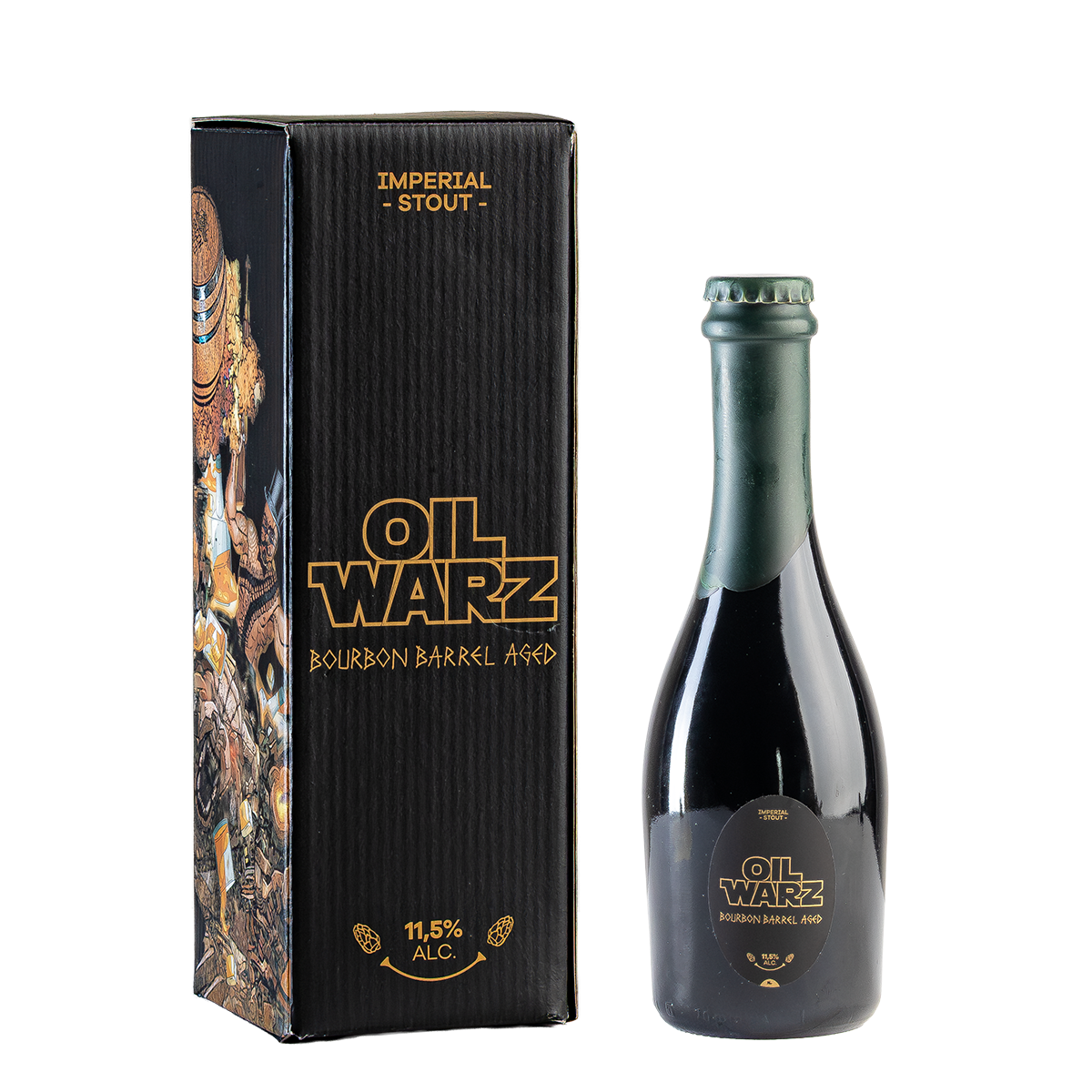 OIL WARZ - IMPERÁLNY STOUT ZREJÚCI V BOURBONOVÝCH SUDOCH, 11.5% alc.