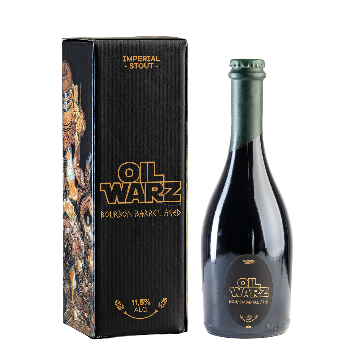 OIL WARZ - IMPERÁLNY STOUT ZREJÚCI V BOURBONOVÝCH SUDOCH, 11.5% alc.