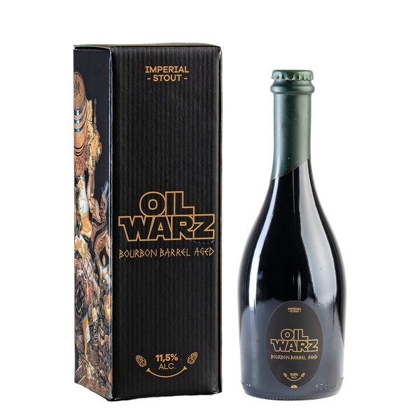 OIL WARZ - IMPERÁLNY STOUT ZREJÚCI V BOURBONOVÝCH SUDOCH, 11.5% alc.