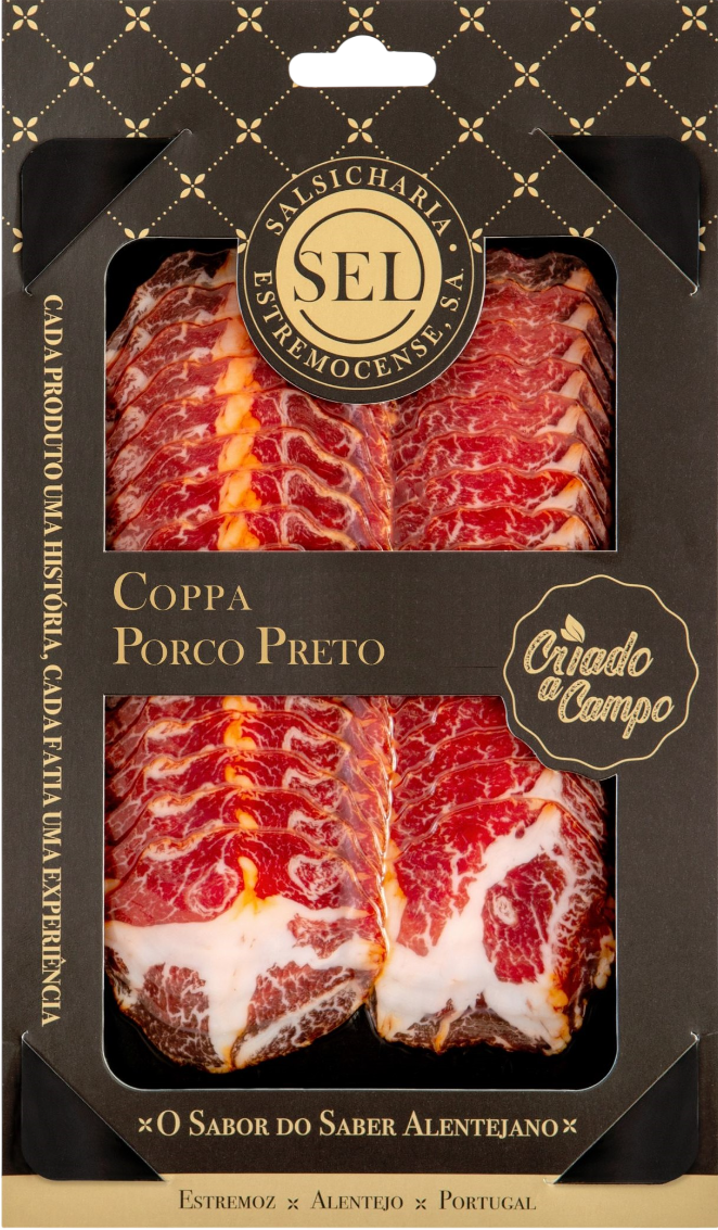 Sliced Black Pig Neck Sausage (Coppa) SEL