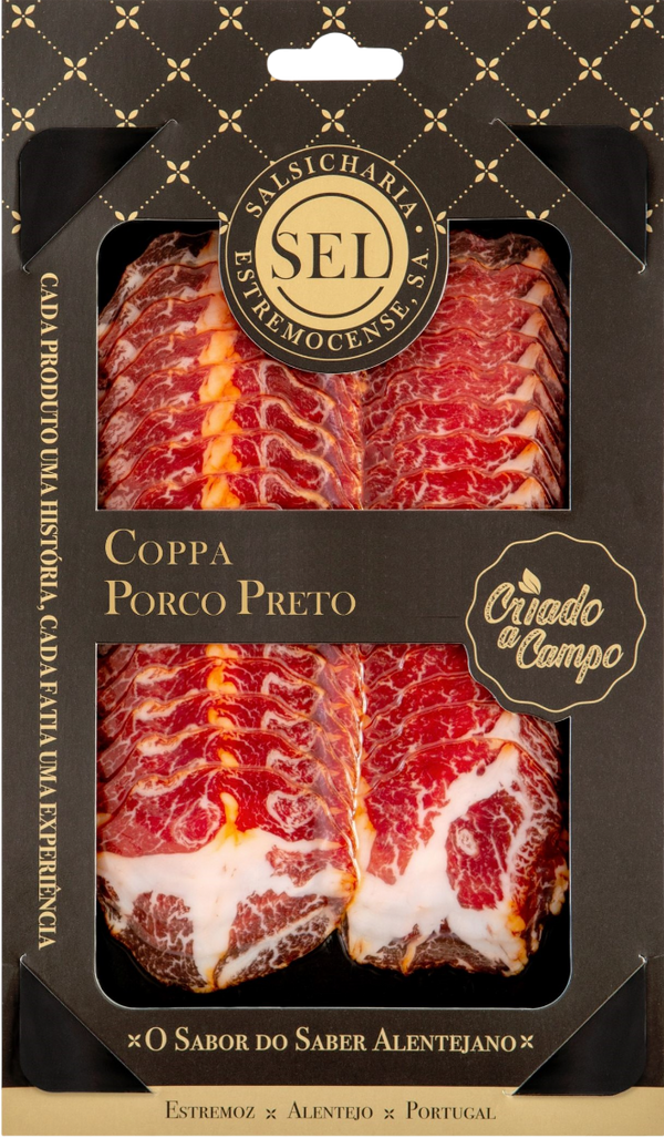 Sliced Black Pig Neck Sausage (Coppa) SEL