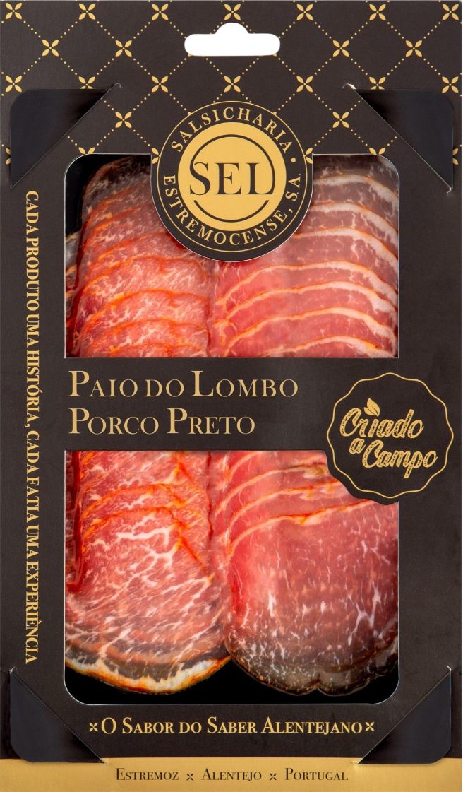 Sliced Black Pork Loin Sausage SEL