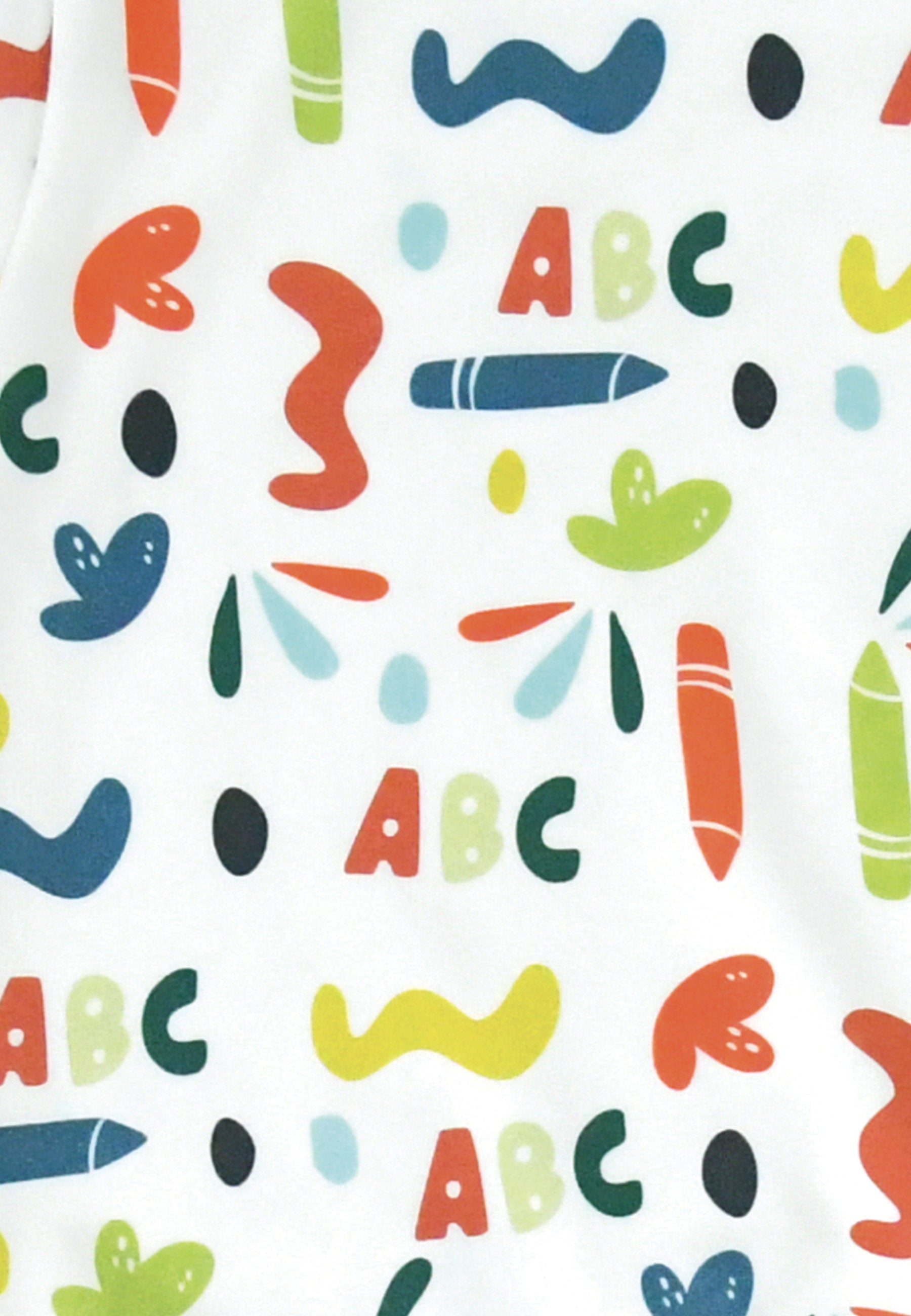 Bamboo Zip Romper - ABC - Blue Balloon