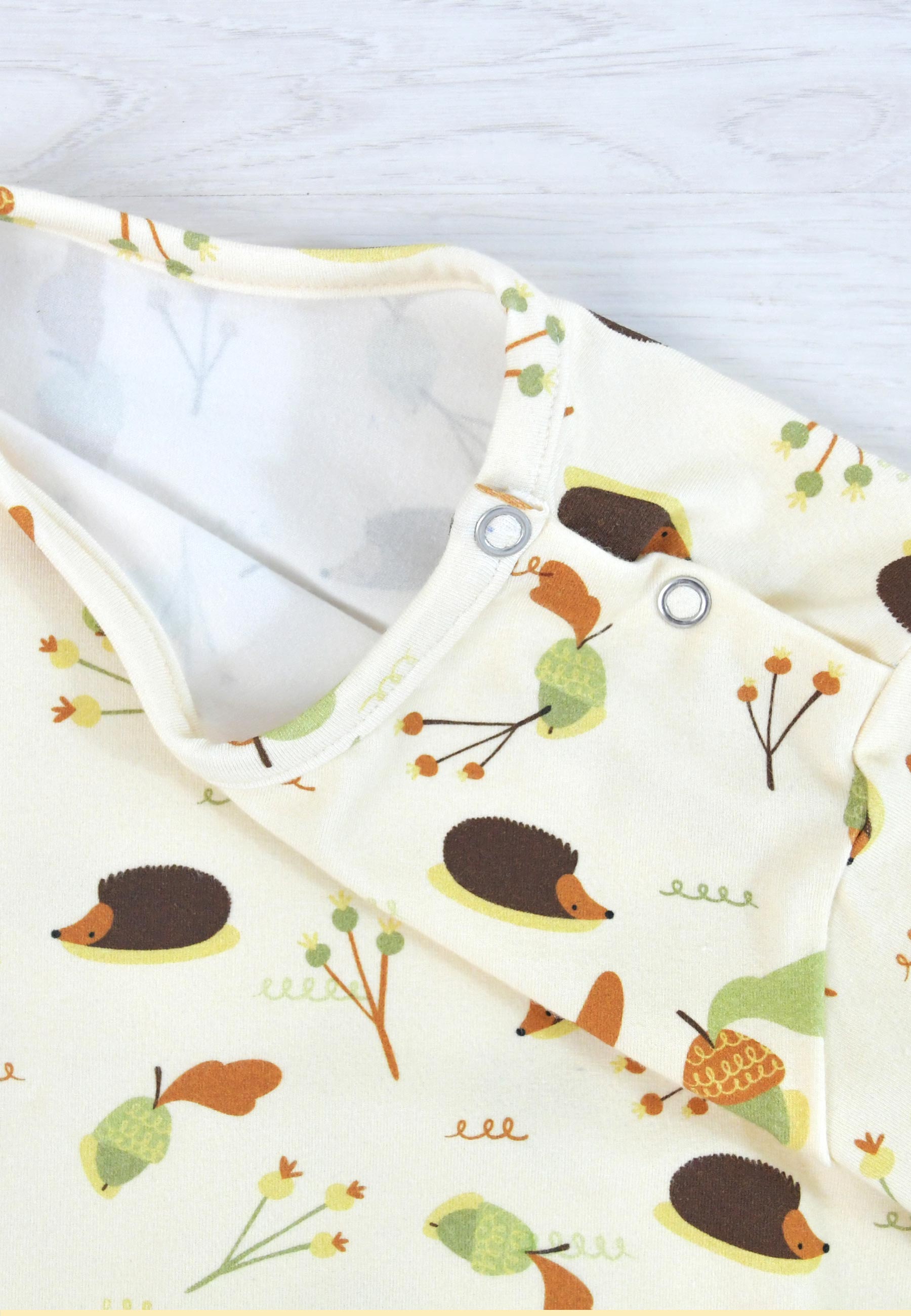 Two-Piece Bamboo Pajamas - Hedgehogs - Blue Balloon