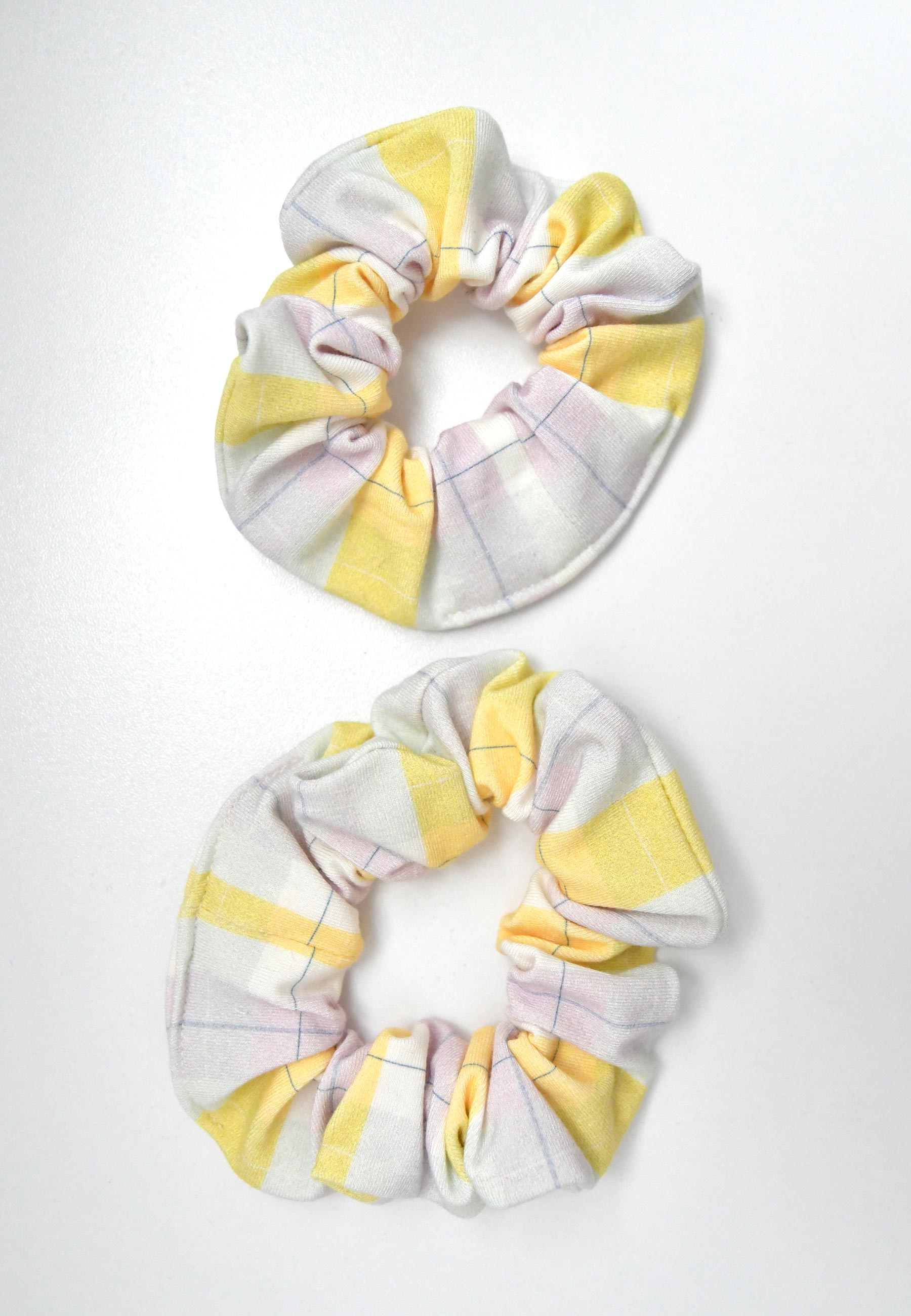 Bamboo Chouchou (scrunchie) - Tartan PB - Blue Balloon