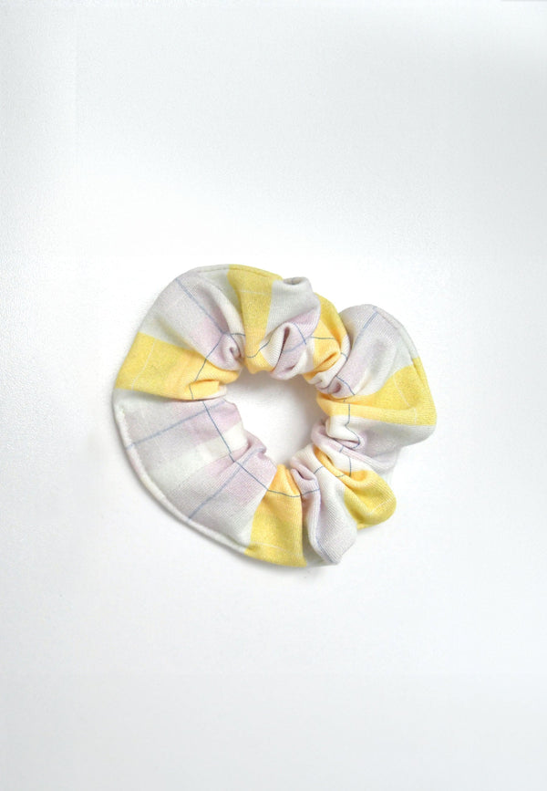 Bamboo Chouchou (scrunchie) - Tartan PB - Blue Balloon