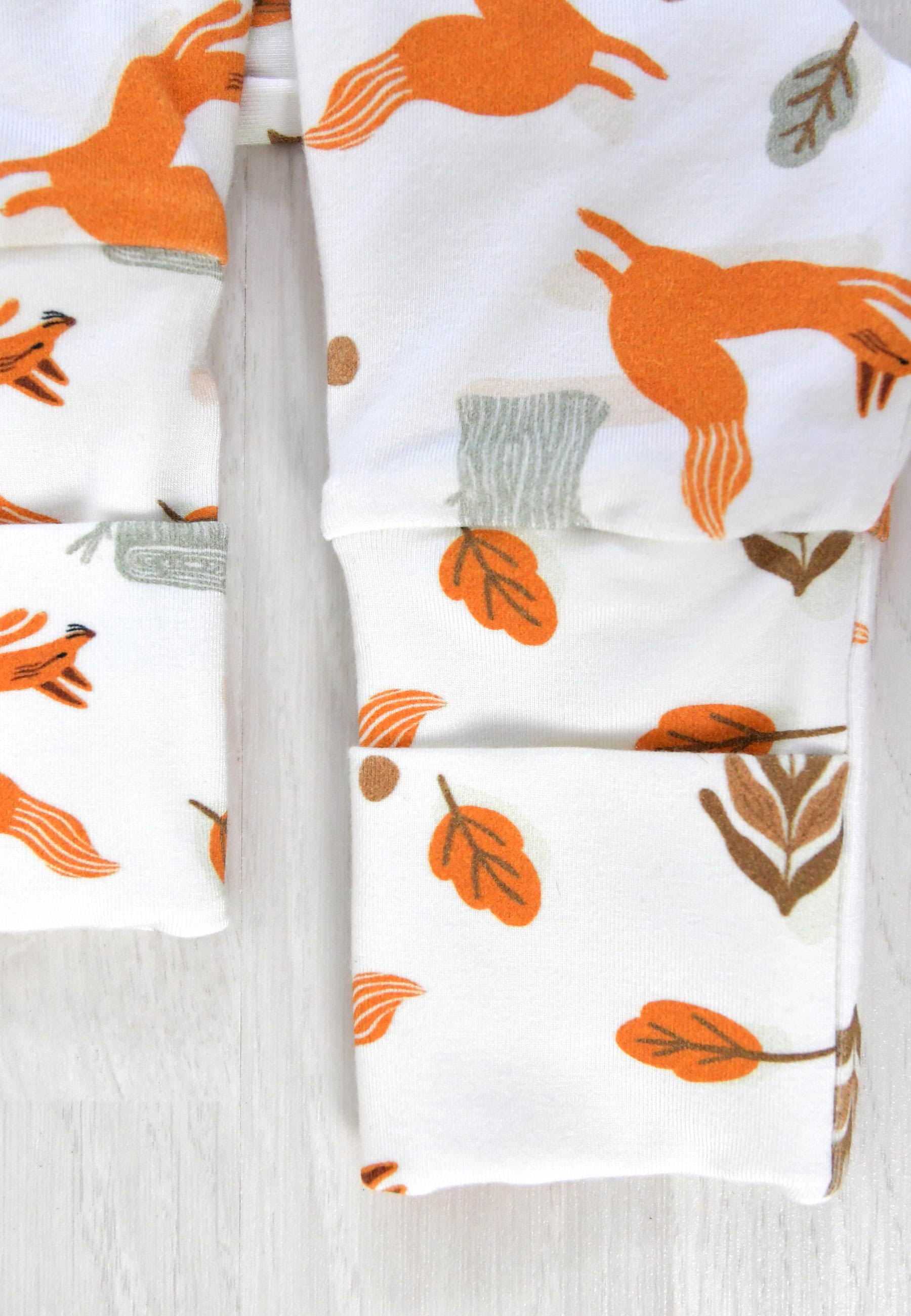 Bamboo Zip Romper - Foxes - Blue Balloon