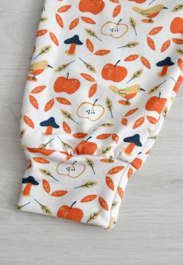 Two-Piece Bamboo Pajamas - Apples - Blue Balloon