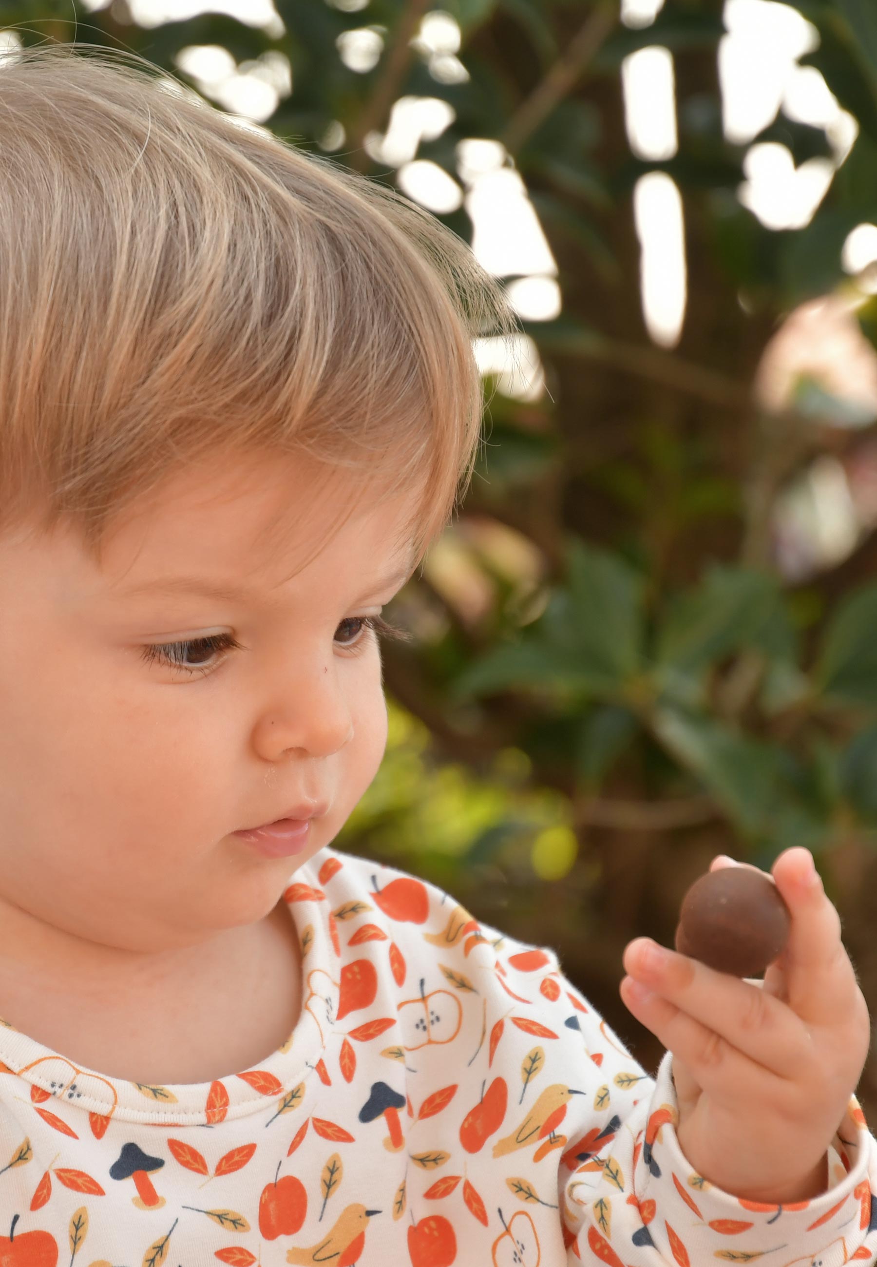 Pigiama in Bambù a Due Pezzi - Mele - Palloncino Blu