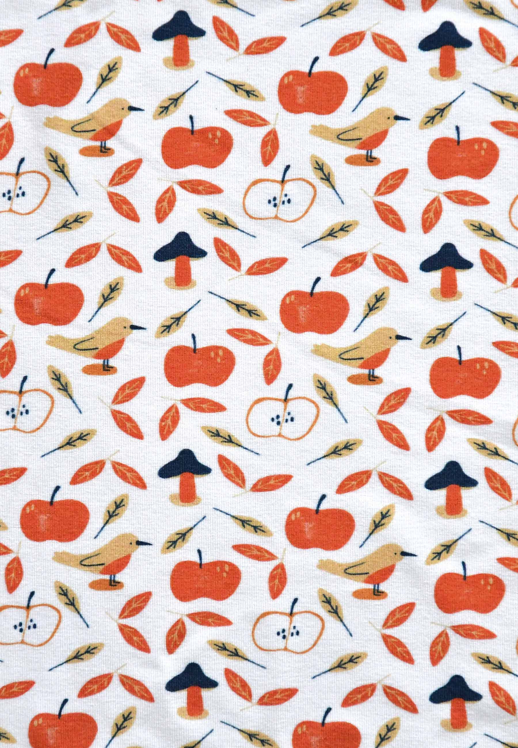 Bamboo Zip Romper - Apples - Blue Balloon