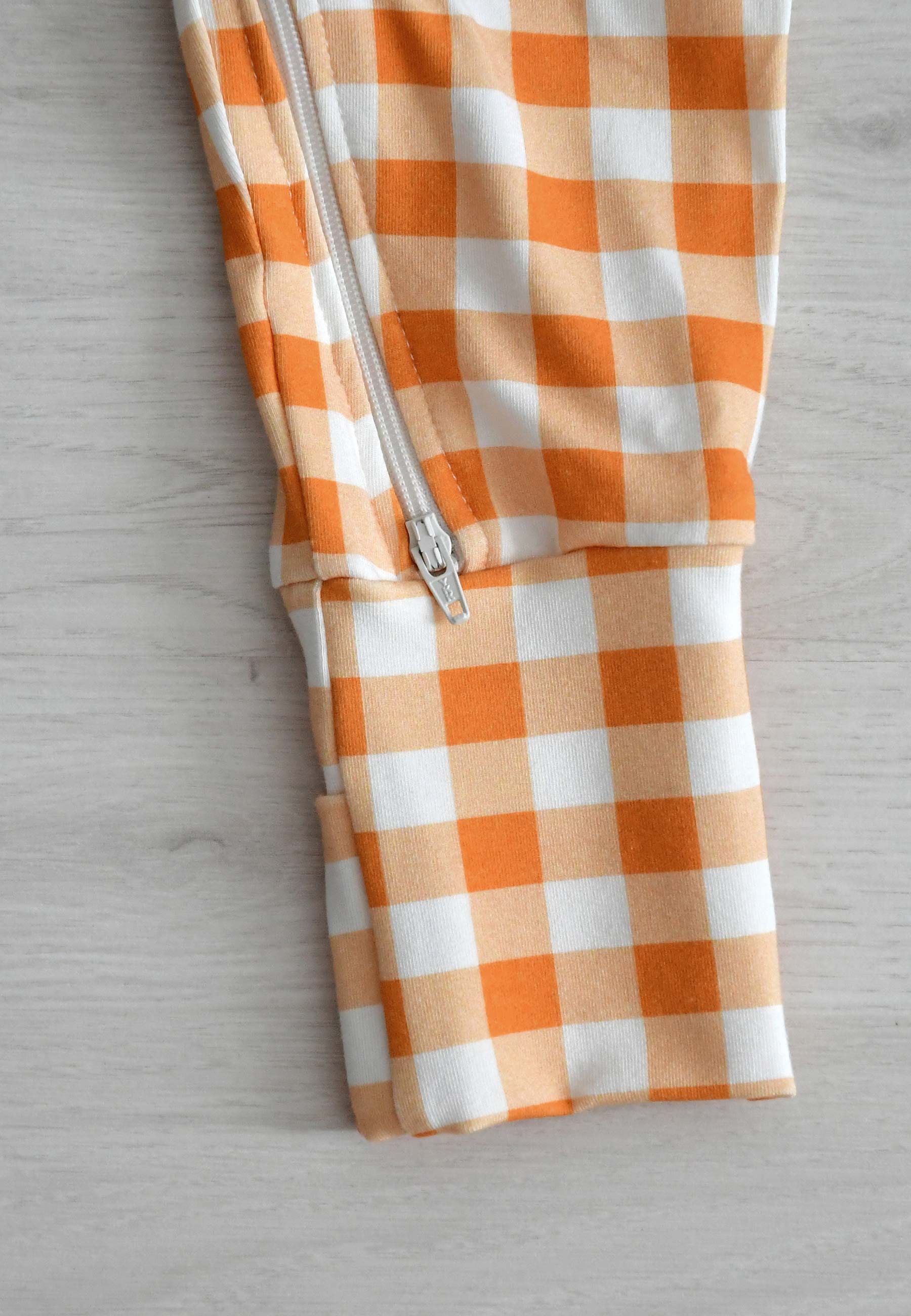 Bamboo Zip Romper - Autumn Leaves - Blue Balloon