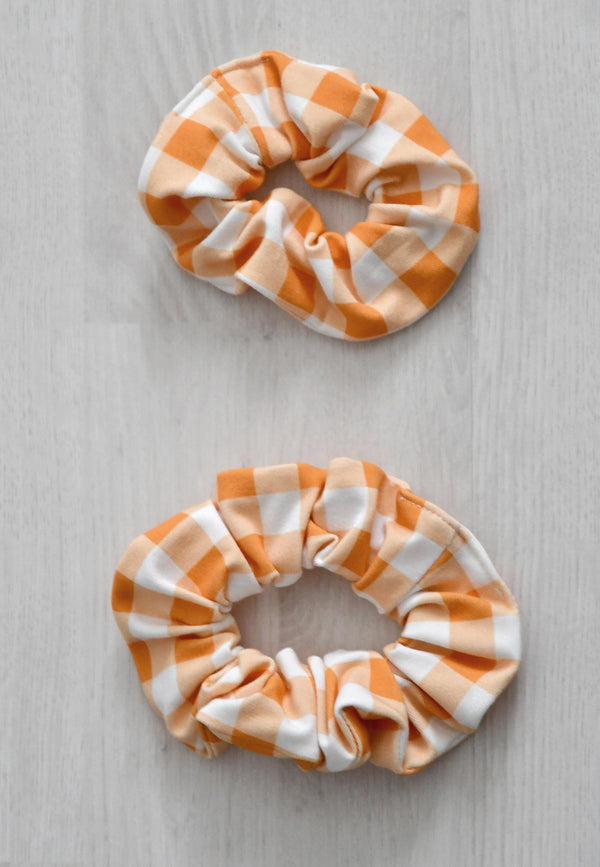 Bamboo Chouchou (scrunchie) - Autumn Leaves - Blue Balloon
