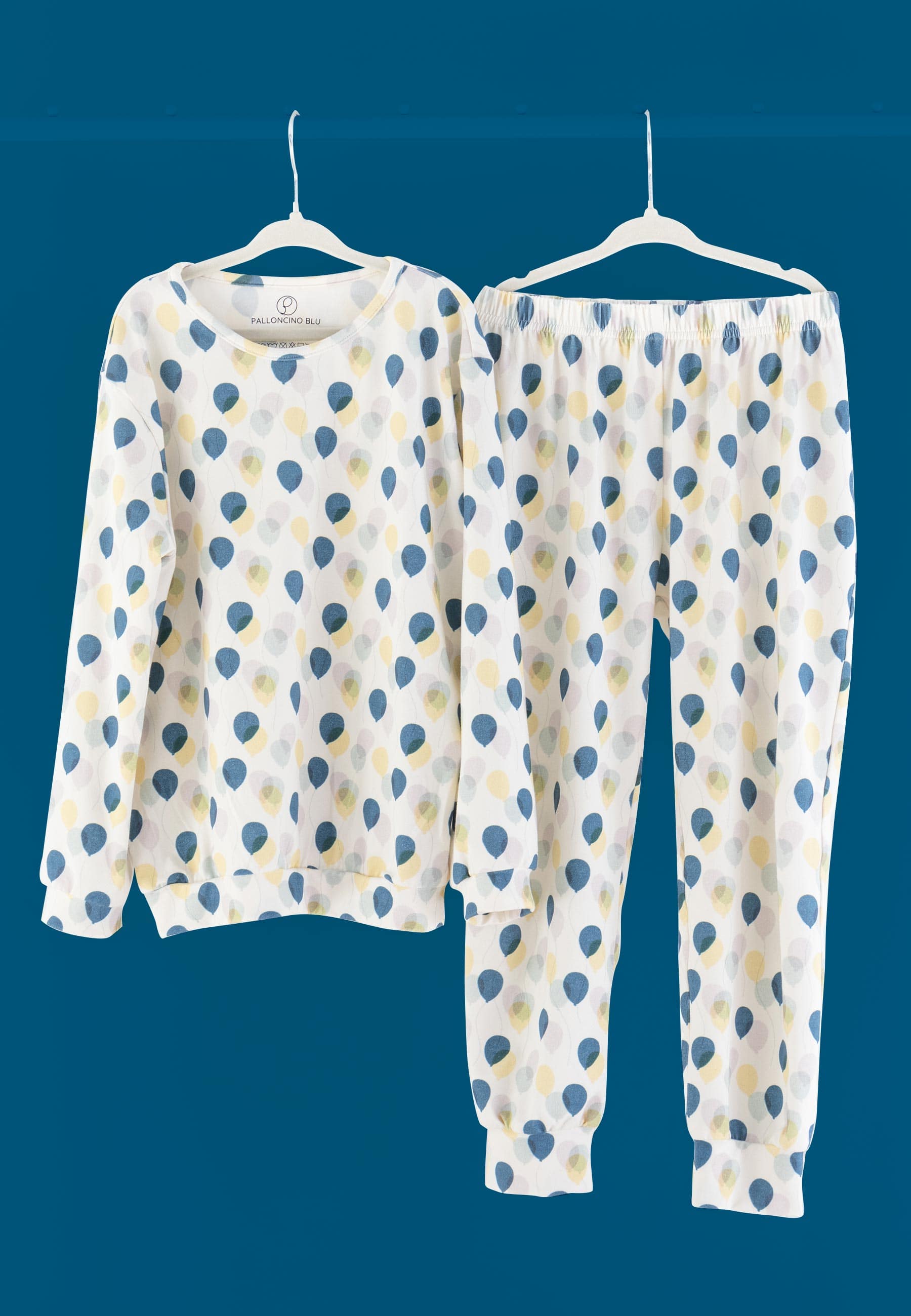 Two-Piece Bamboo Pajamas - Fly High - Blue Balloon