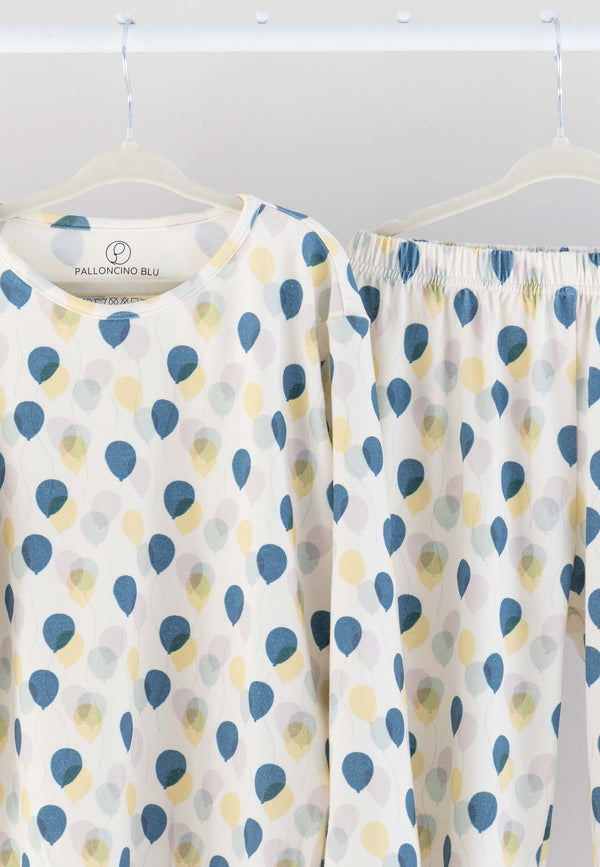Two-Piece Bamboo Pajamas - Fly High - Blue Balloon