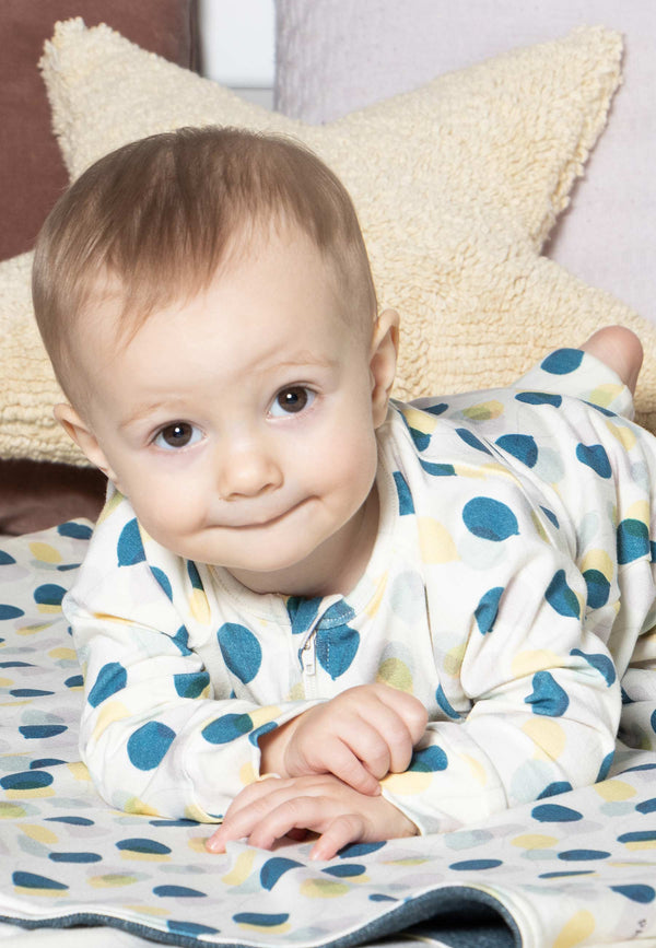 Tutina in Bamboo con Zip - Vola Alto - Palloncino Blu