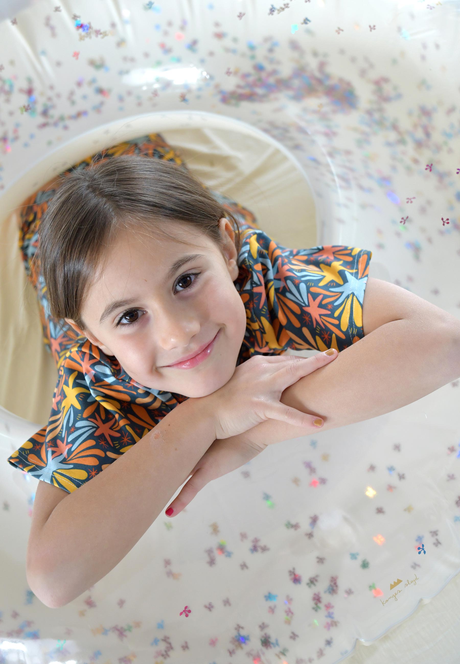Two-Piece Bamboo Pajamas - Stars and Fireworks - Blue Balloon