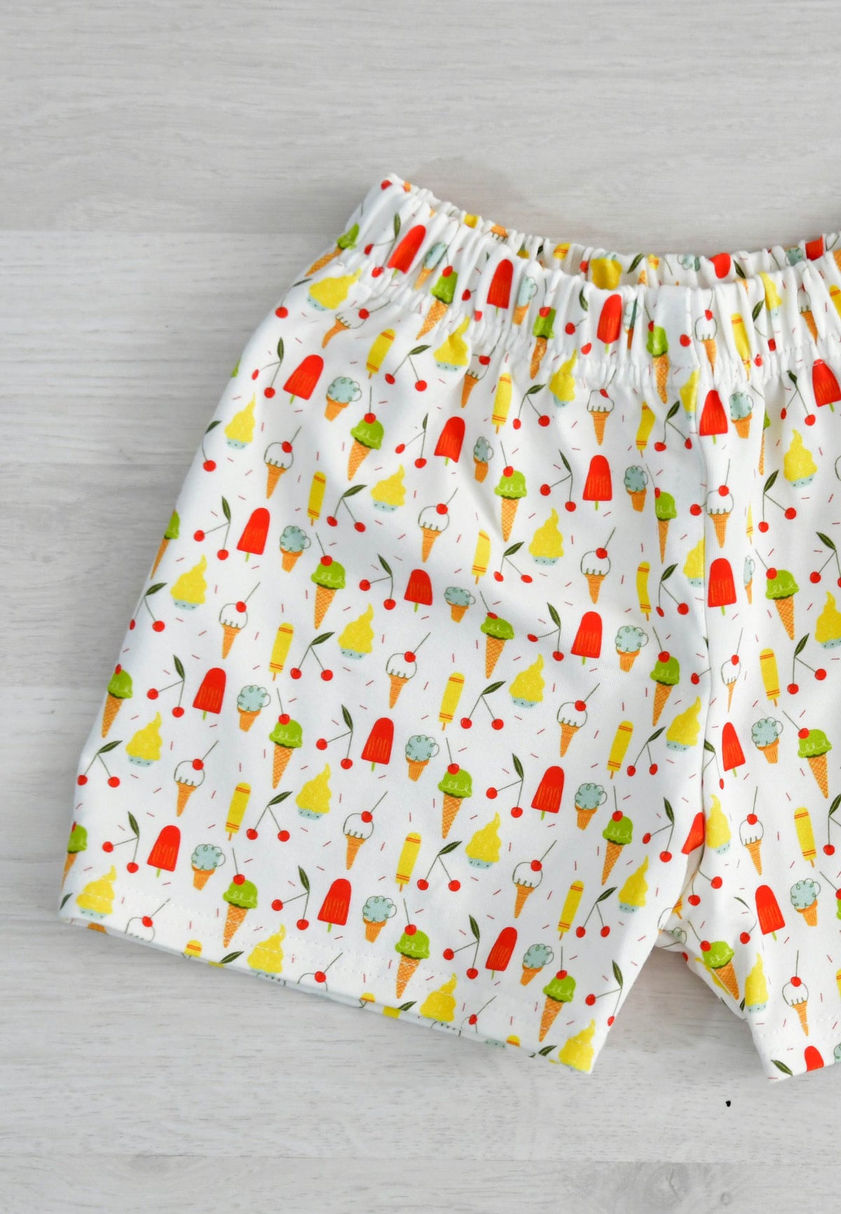 Two-Piece Bamboo Pajamas - Ice Creams - Blue Balloon