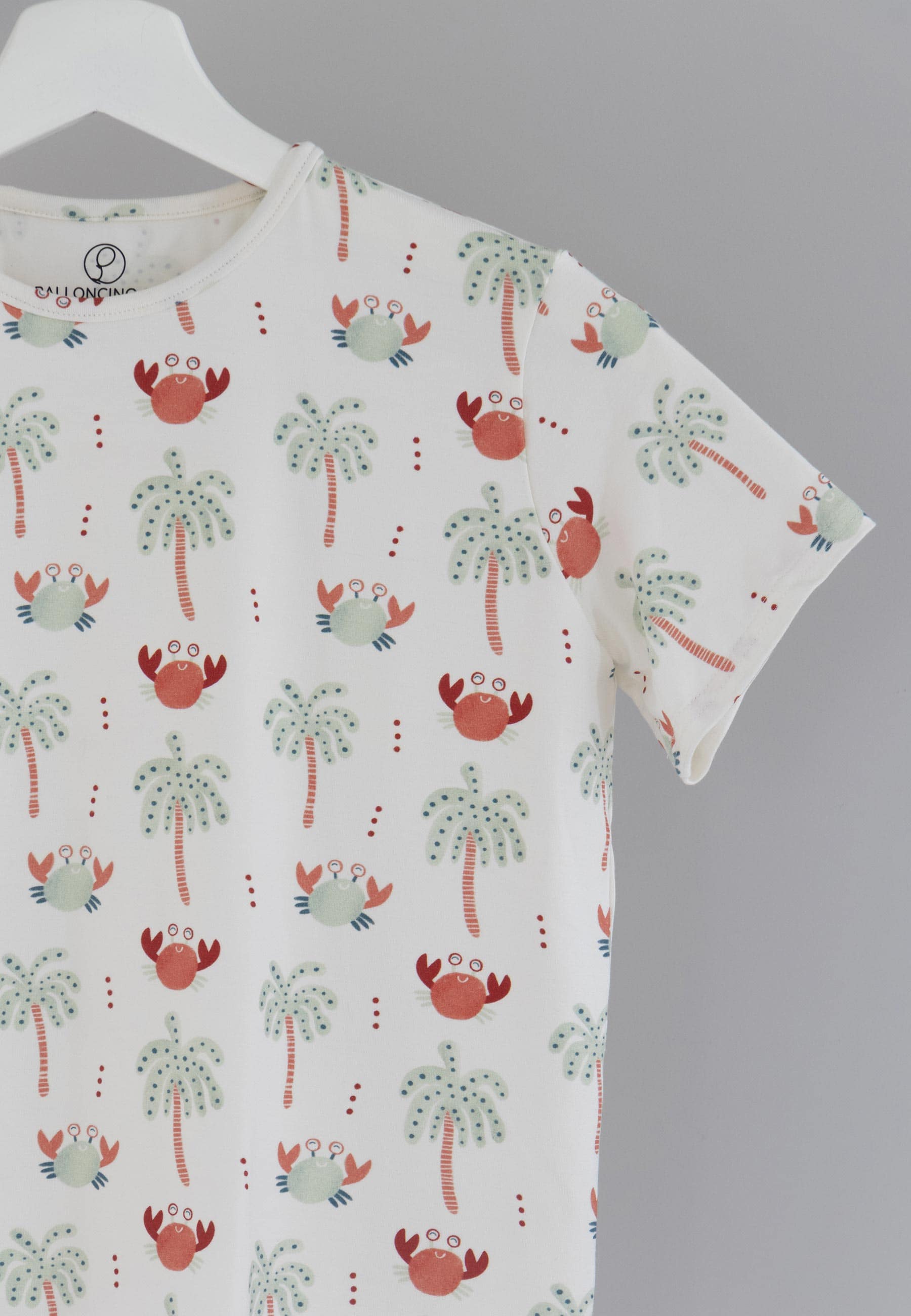 Two-Piece Bamboo Pajamas - Crabs - Blue Balloon