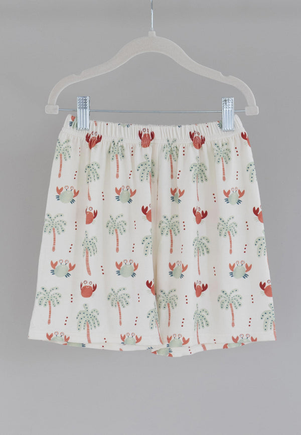 Two-Piece Bamboo Pajamas - Crabs - Blue Balloon