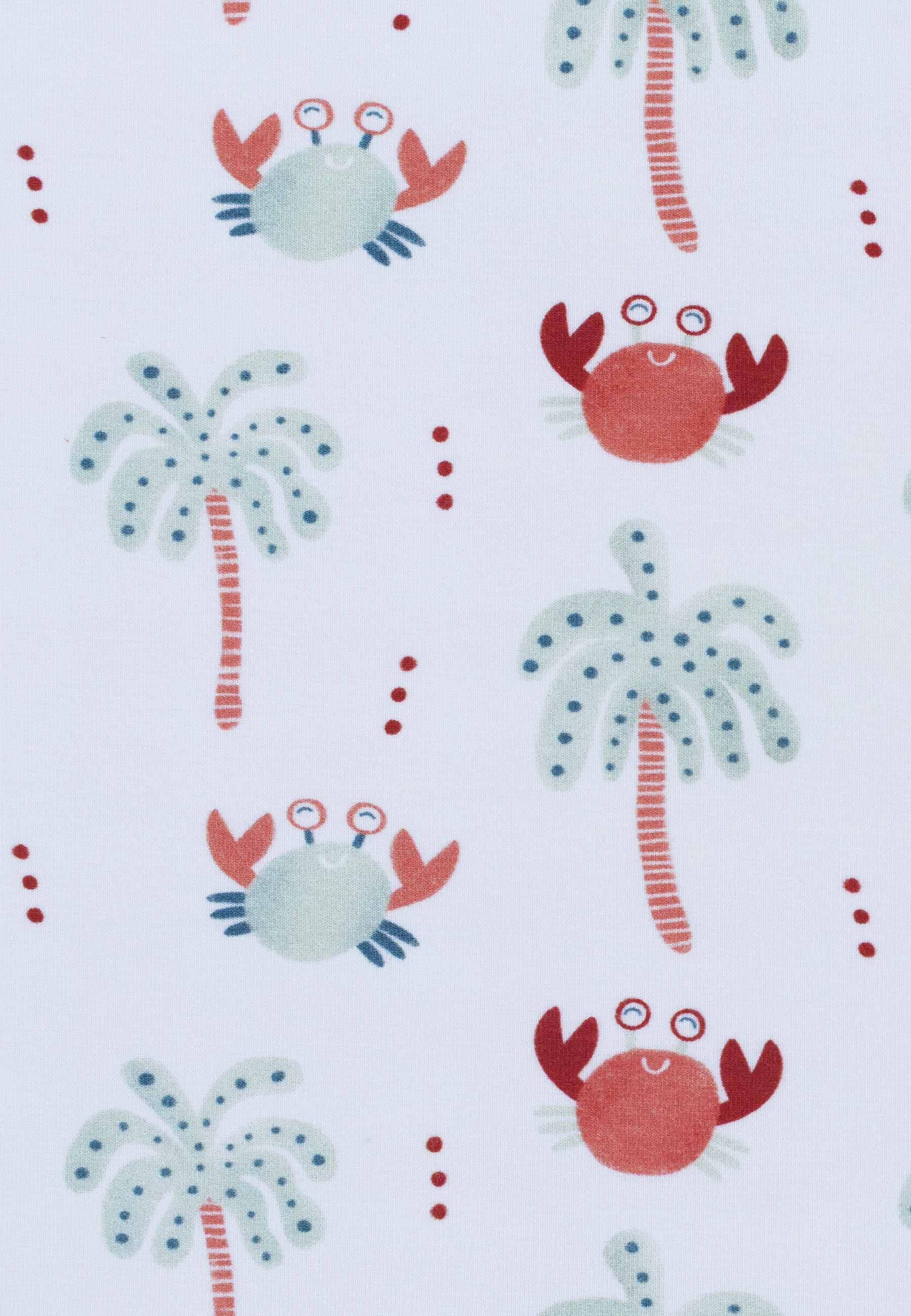 Bamboo Zip Romper - Crabs - Blue Balloon