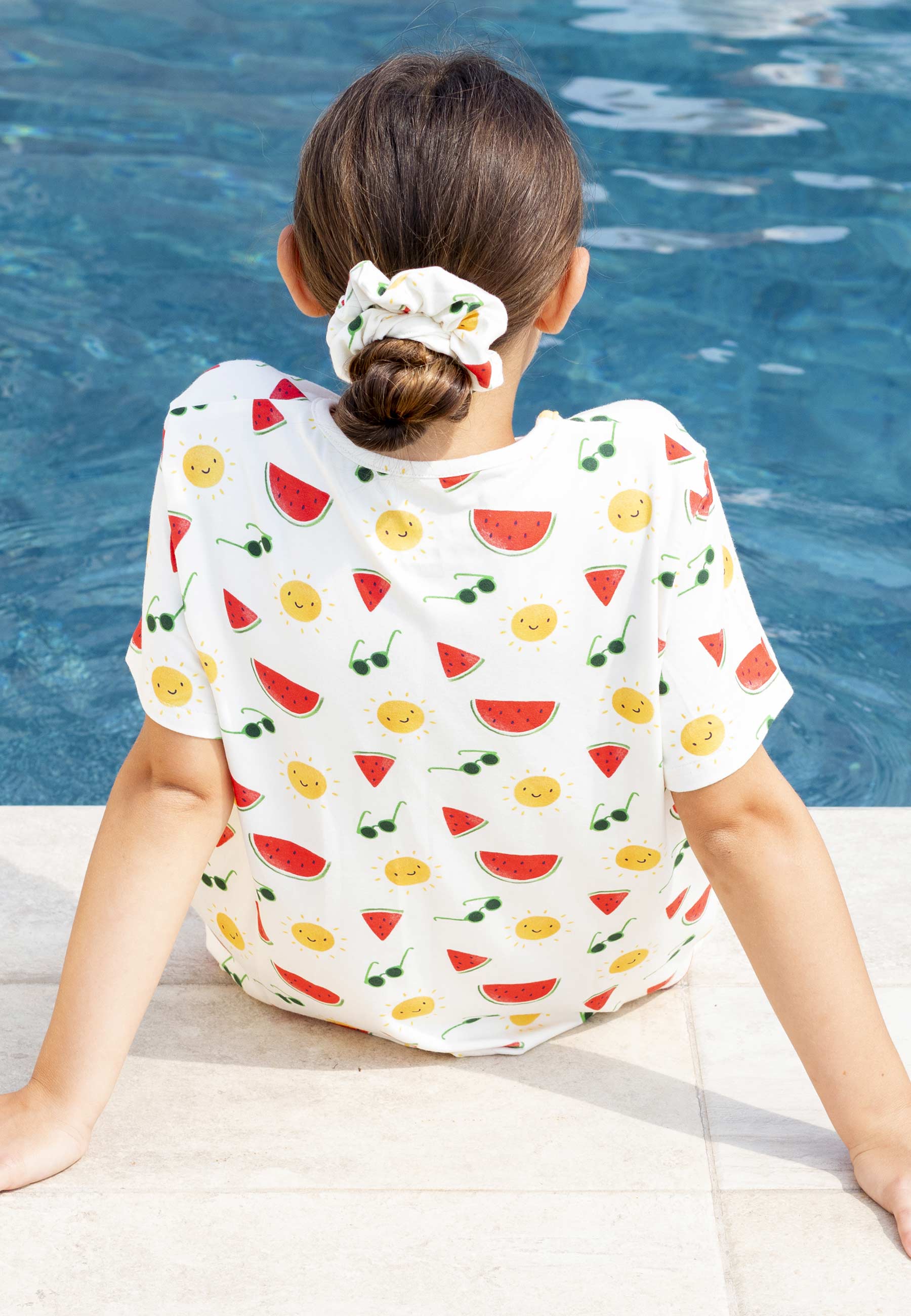 Two-Piece Bamboo Pajamas - Summer Vibes - Blue Balloon