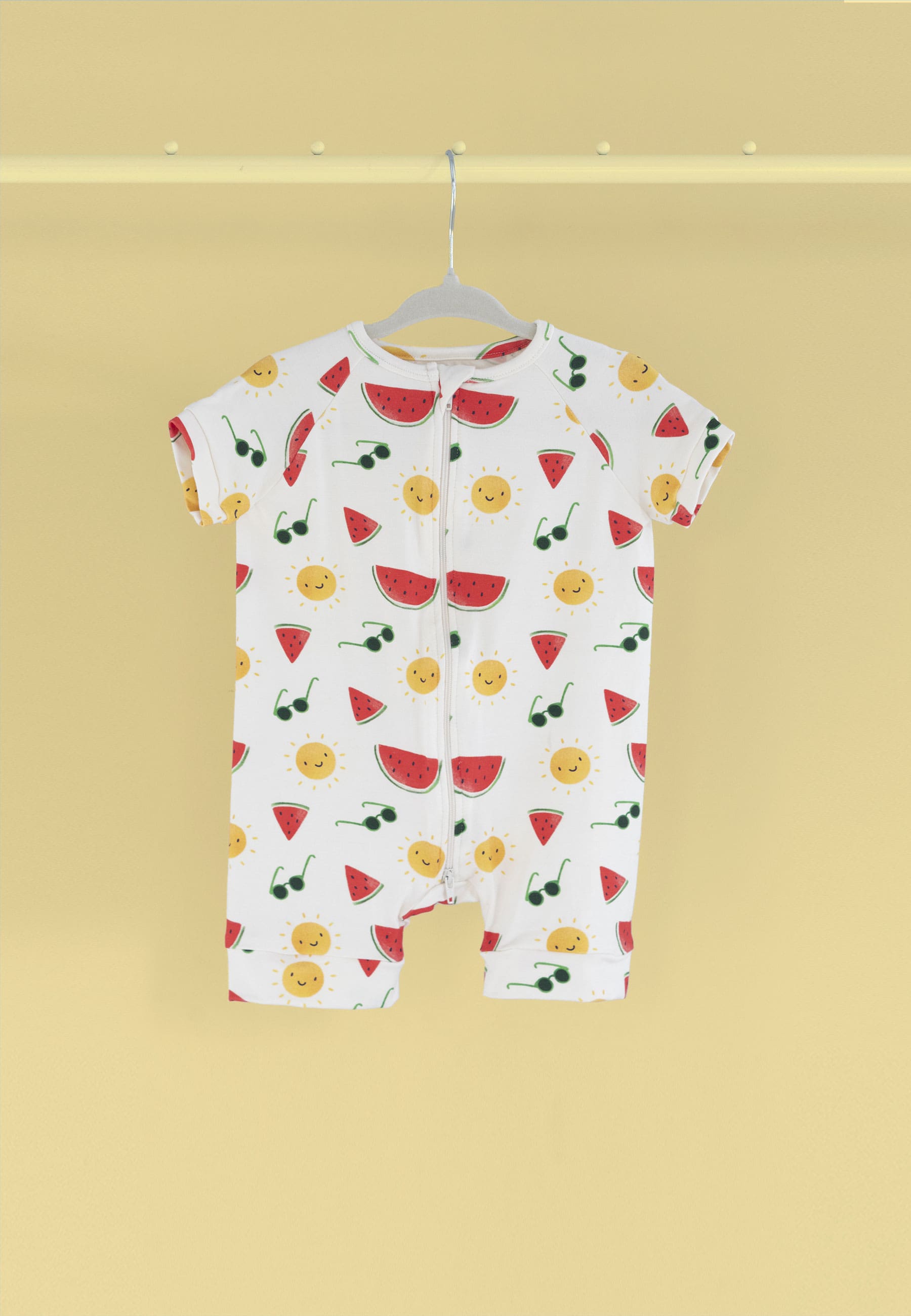 Bamboo Zip Romper - Summer Vibes - Blue Balloon