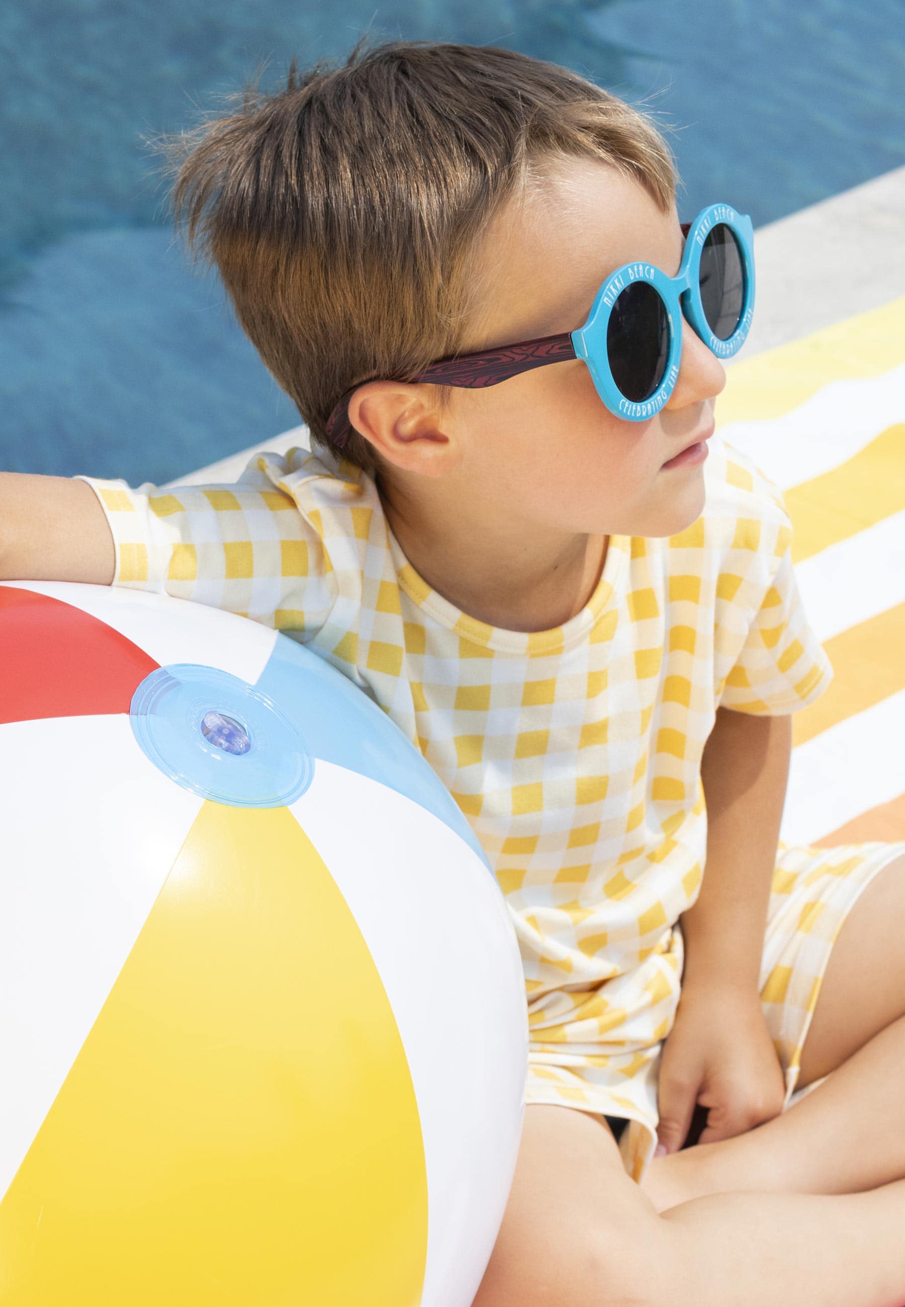 Pigiama in Bambù a Due Pezzi - Sole - Palloncino Blu