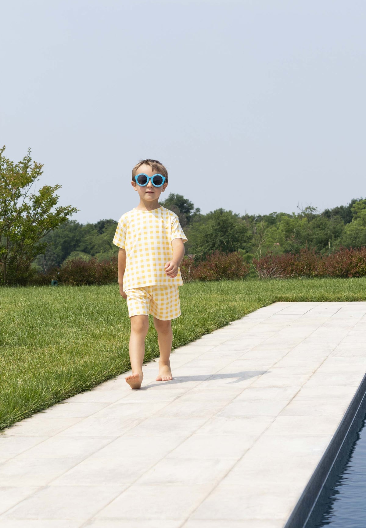 Two-Piece Bamboo Pajamas - Sunshine - Blue Balloon