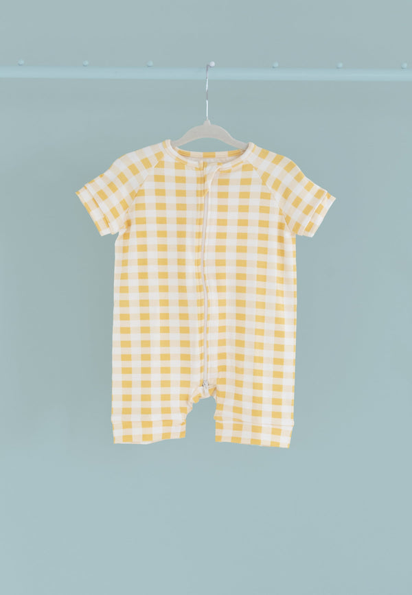 Tutina Zip in Bambù - Sole - Palloncino Blu