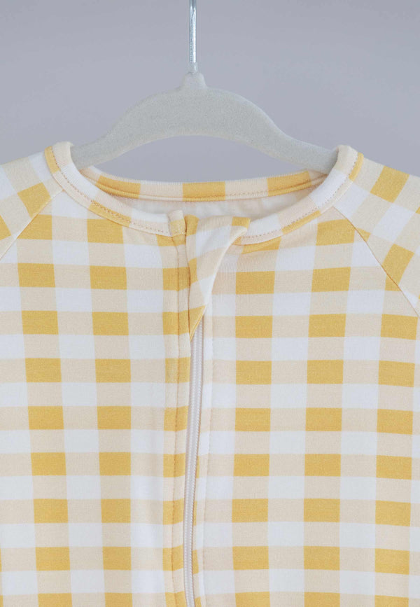 Tutina Zip in Bambù - Sole - Palloncino Blu