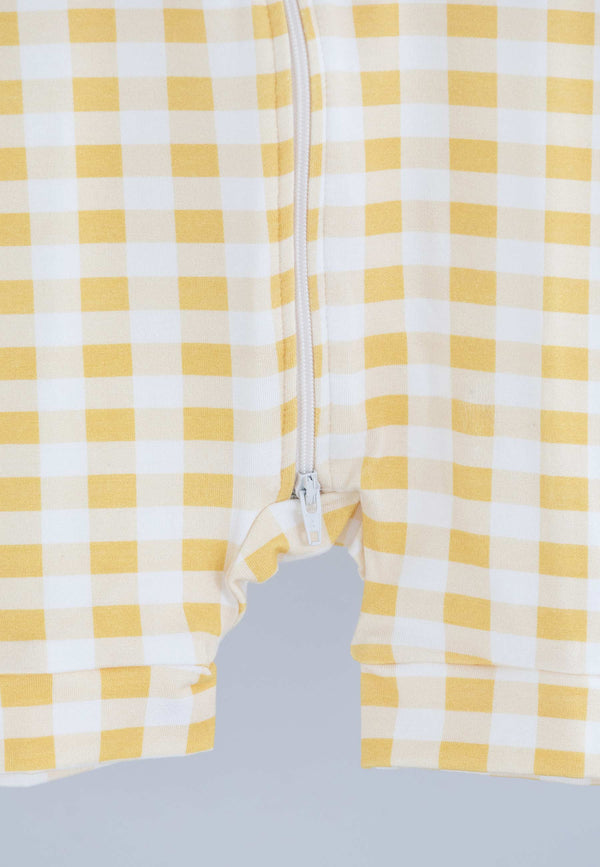 Tutina Zip in Bambù - Sole - Palloncino Blu