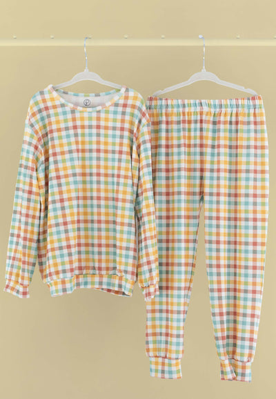 Two-Piece Bamboo Pajamas - Forest Walk - Blue Balloon