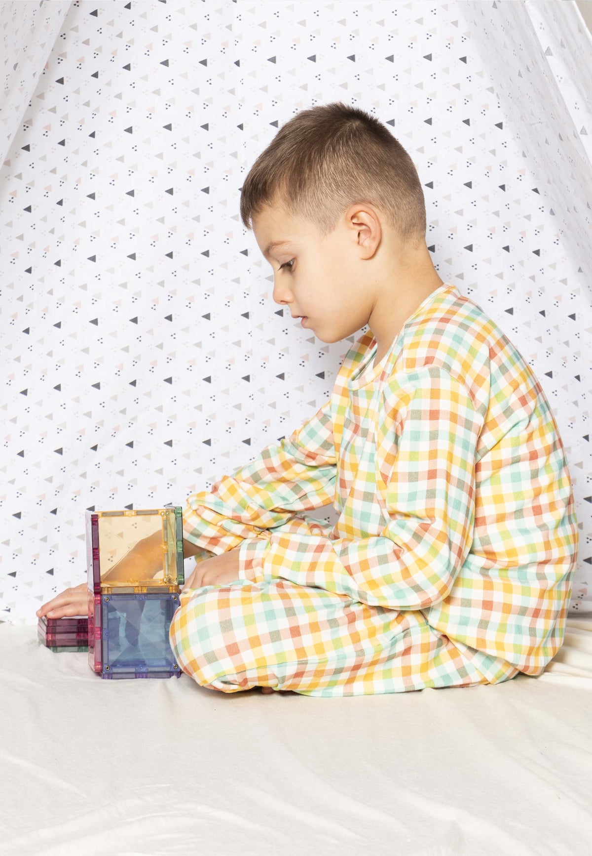Two-Piece Bamboo Pajamas - Forest Walk - Blue Balloon