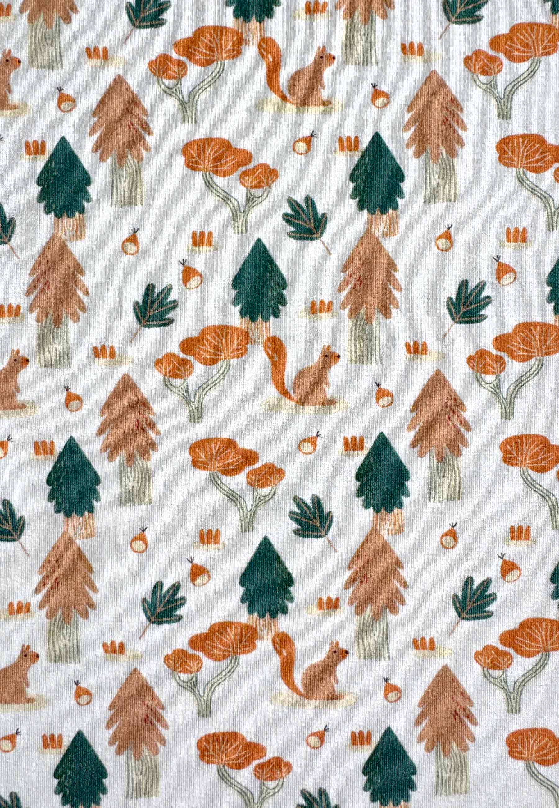 Two-Piece Bamboo Pajamas - Squirrels - Blue Balloon