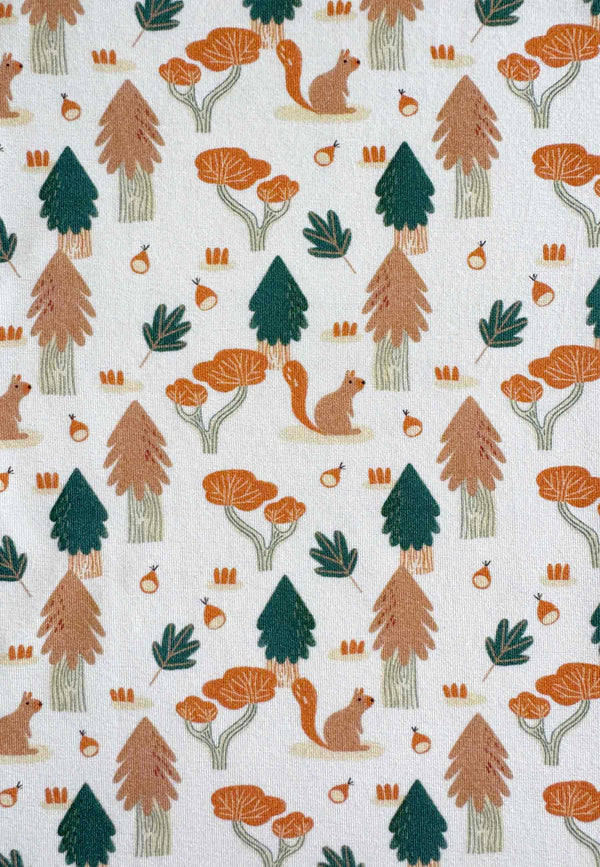 Two-Piece Bamboo Pajamas - Squirrels - Blue Balloon