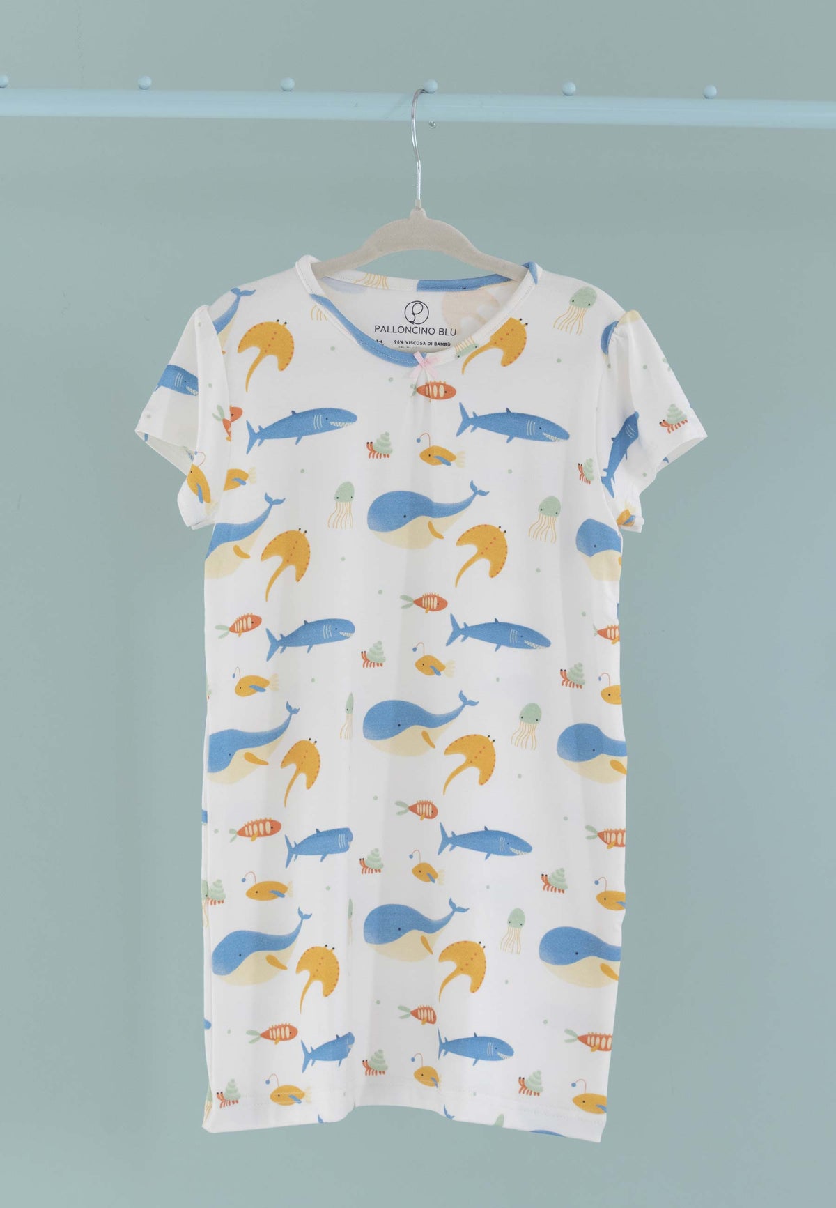Bamboo Nightgown - Underwater - Blue Balloon