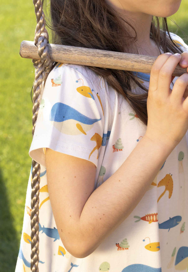 Bamboo Nightgown - Underwater - Blue Balloon