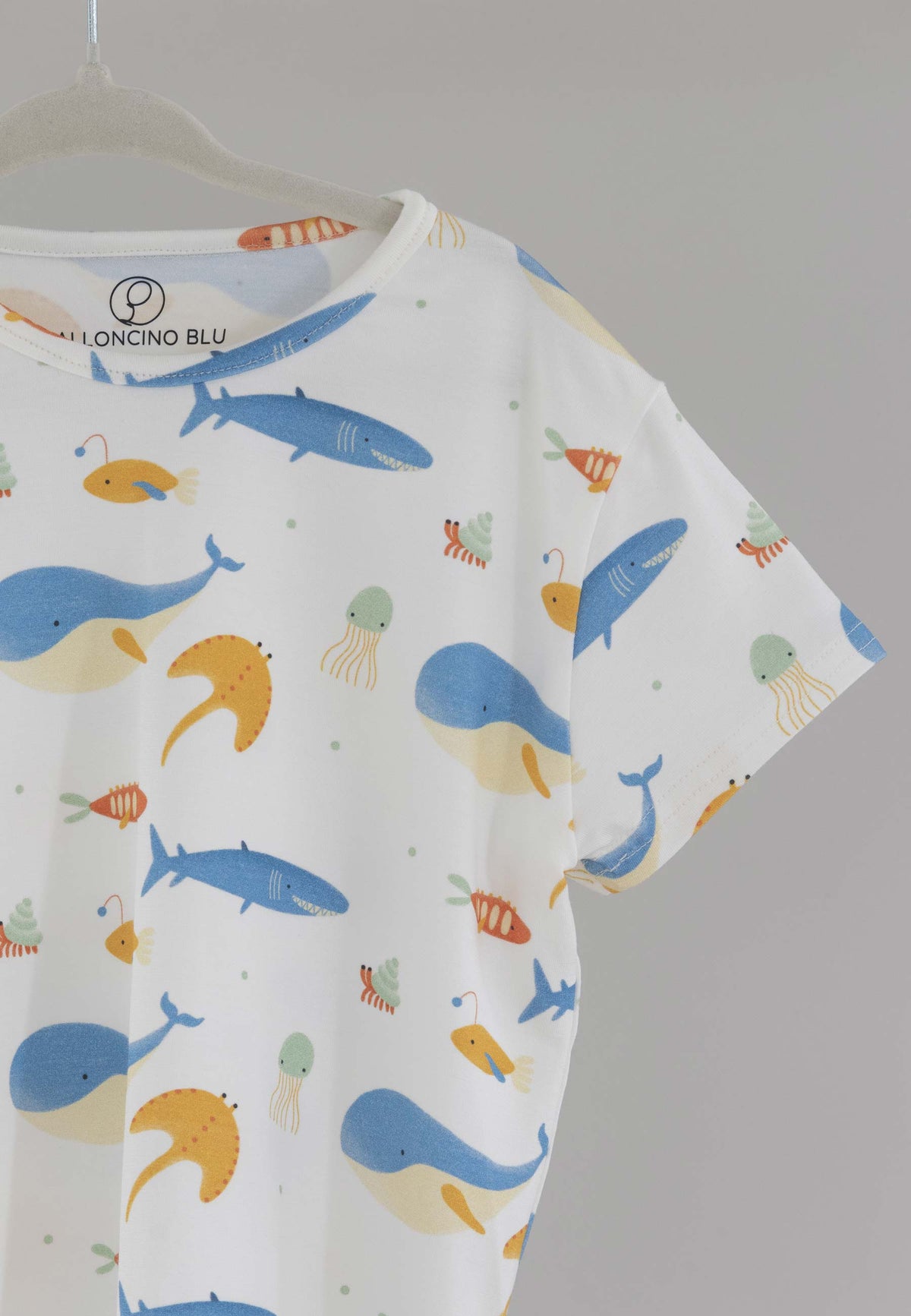 Two-Piece Bamboo Pajamas - Underwater - Blue Balloon