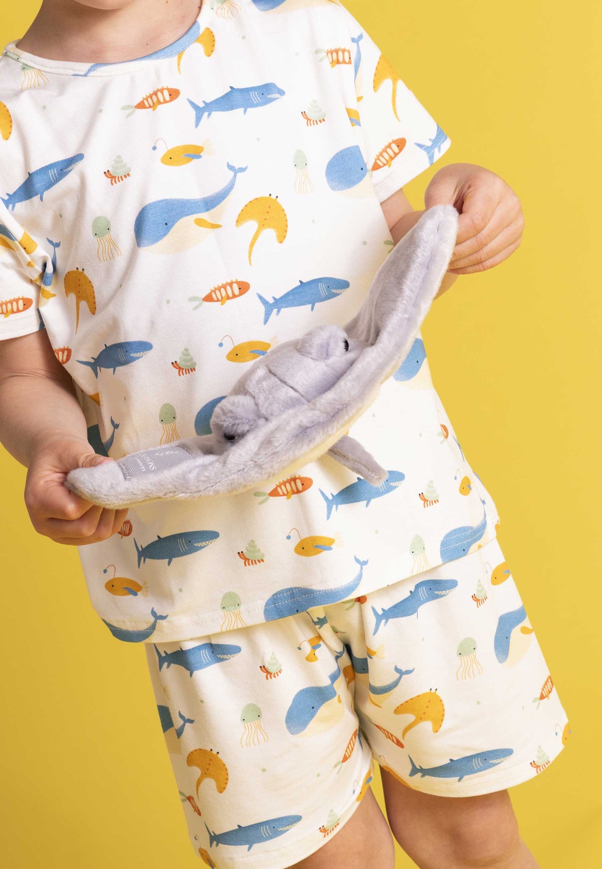 Two-Piece Bamboo Pajamas - Underwater - Blue Balloon