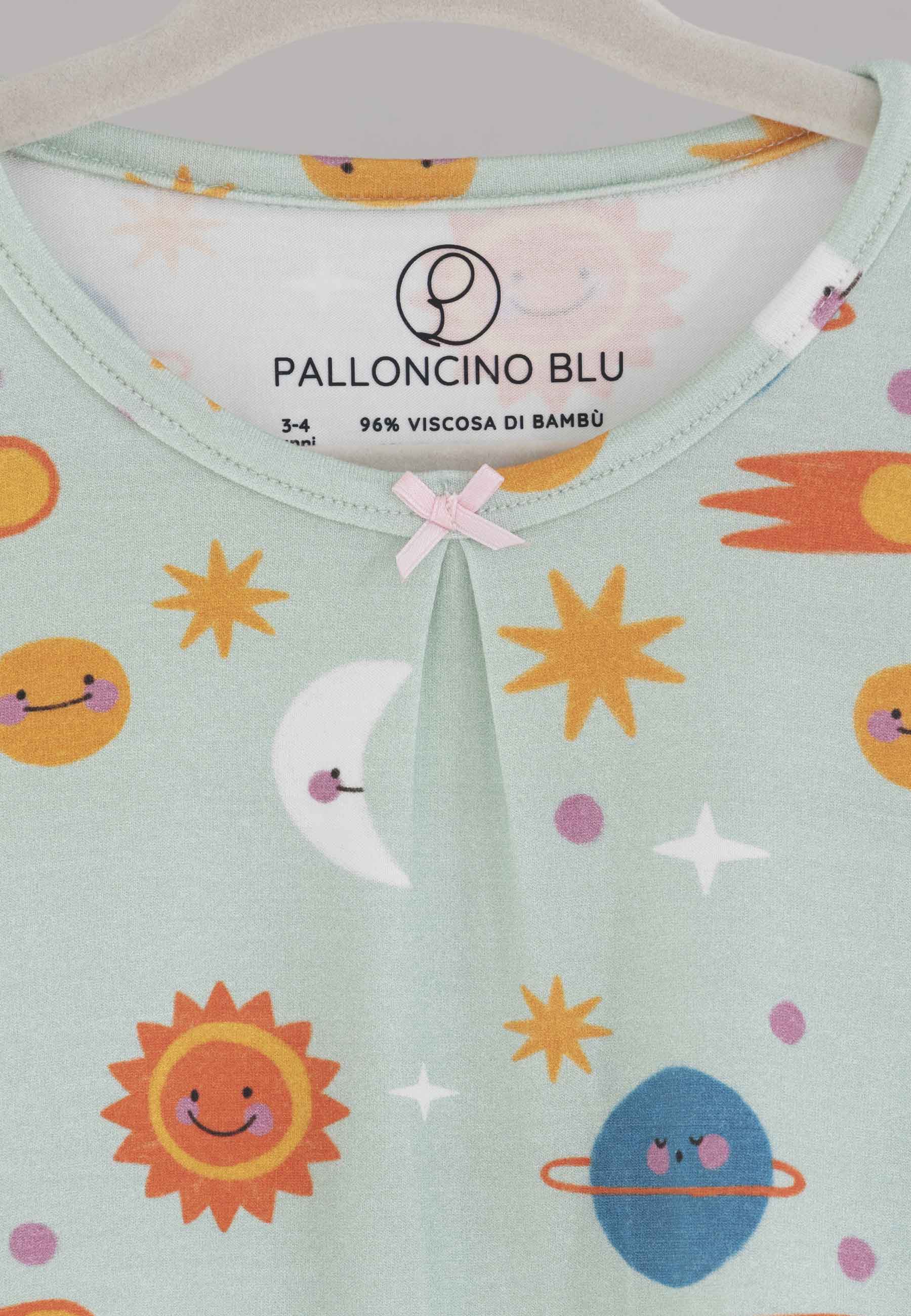 Camicia da notte in bambù - Spaziale! - Palloncino blu