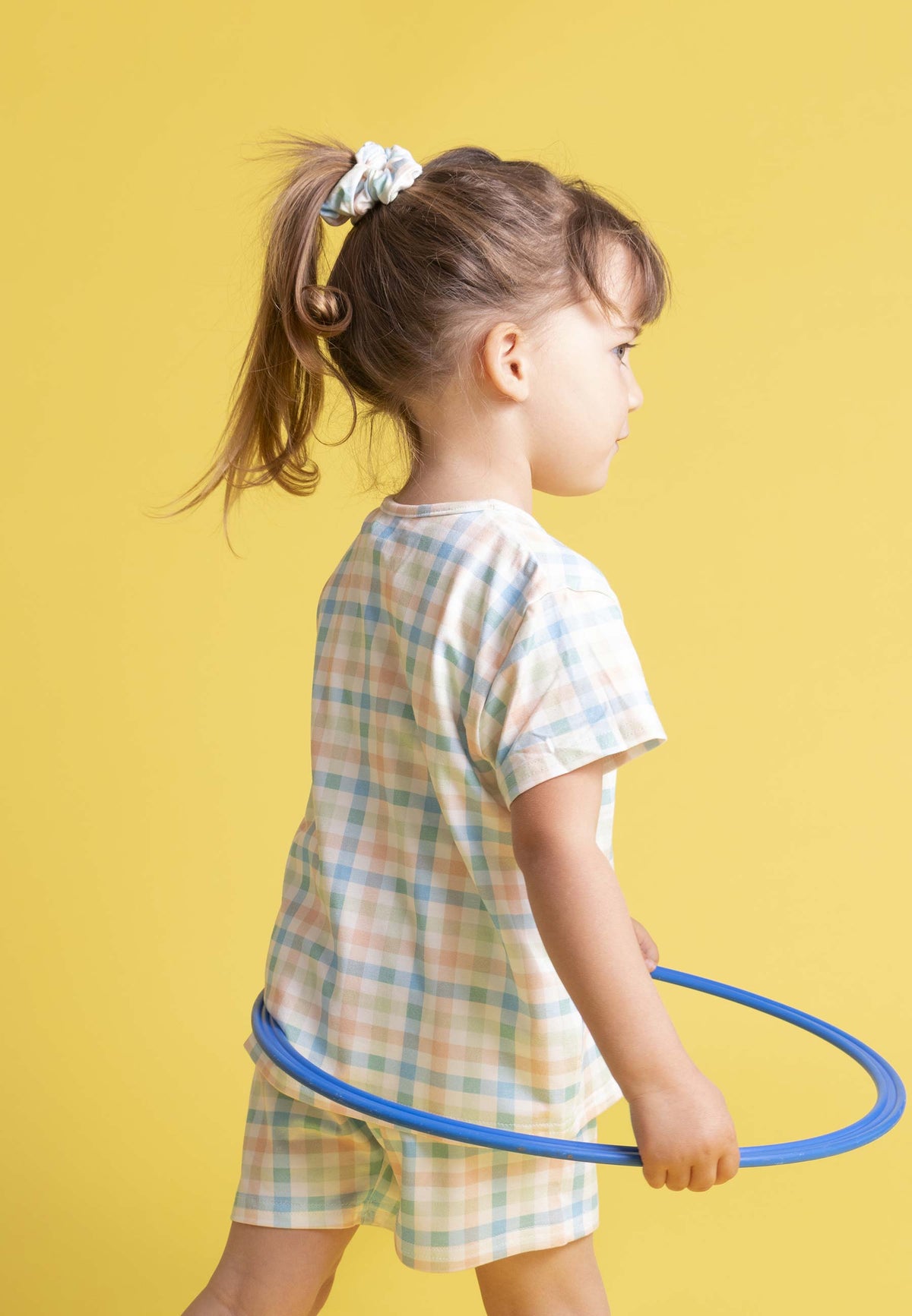 Two-Piece Bamboo Pajamas - Sunny Picnic - Blue Balloon