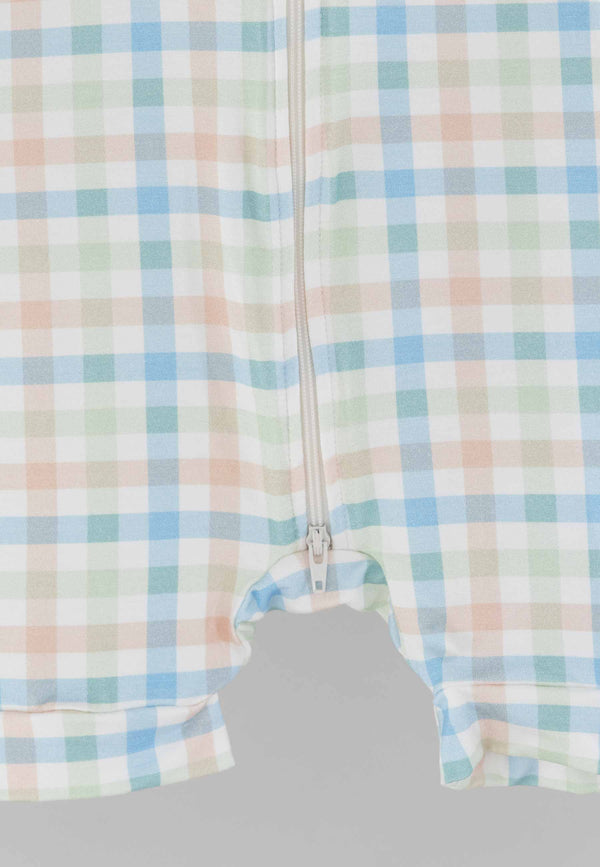 Bamboo Zip Romper - Sunny Picnic - Blue Balloon