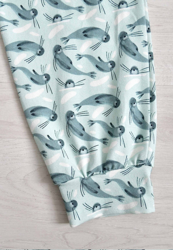 Pigiama in Bambù a Due Pezzi - Foche - Palloncino Blu