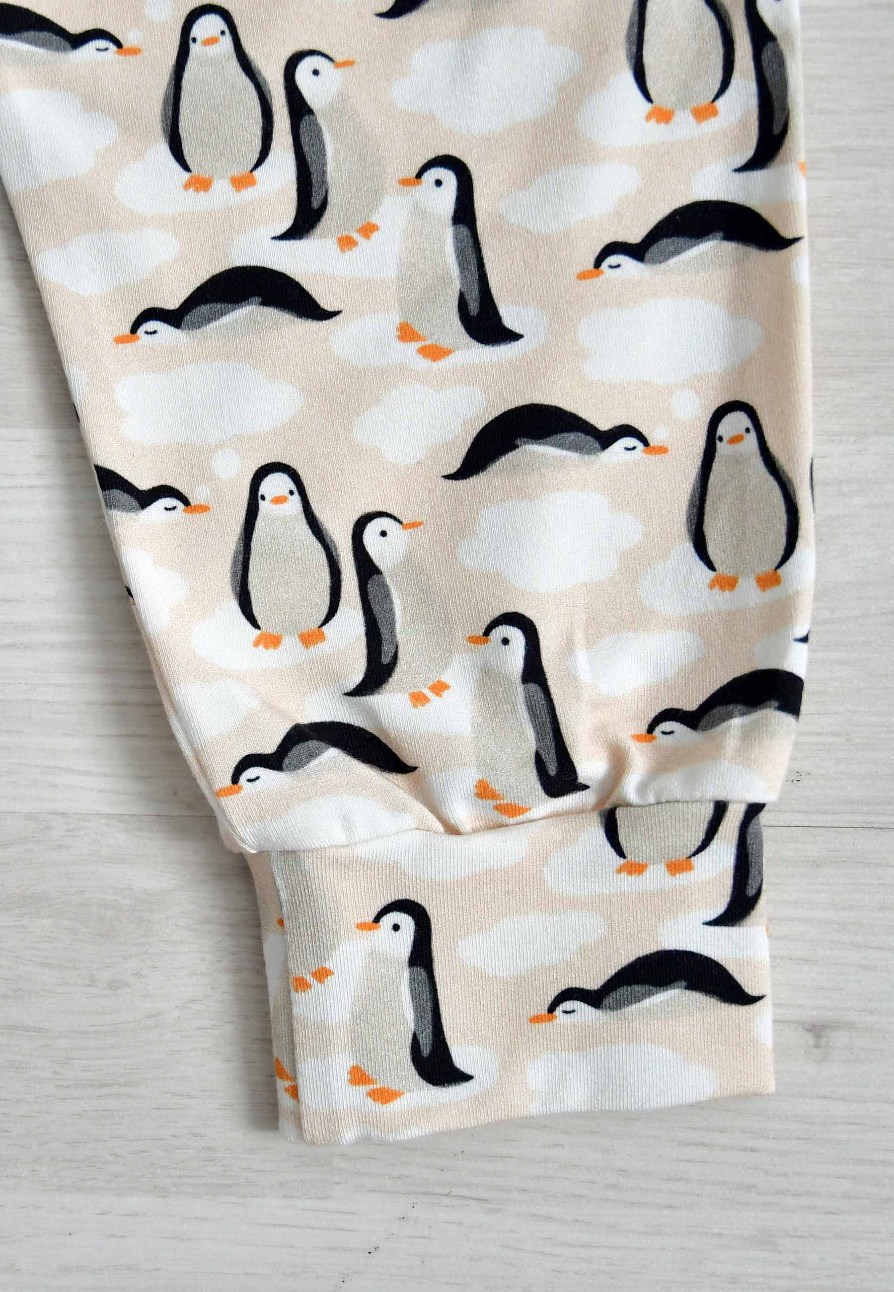 Two-Piece Bamboo Pajamas - Penguins - Blue Balloon