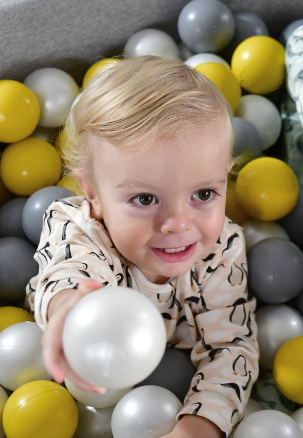 Two-Piece Bamboo Pajamas - Penguins - Blue Balloon