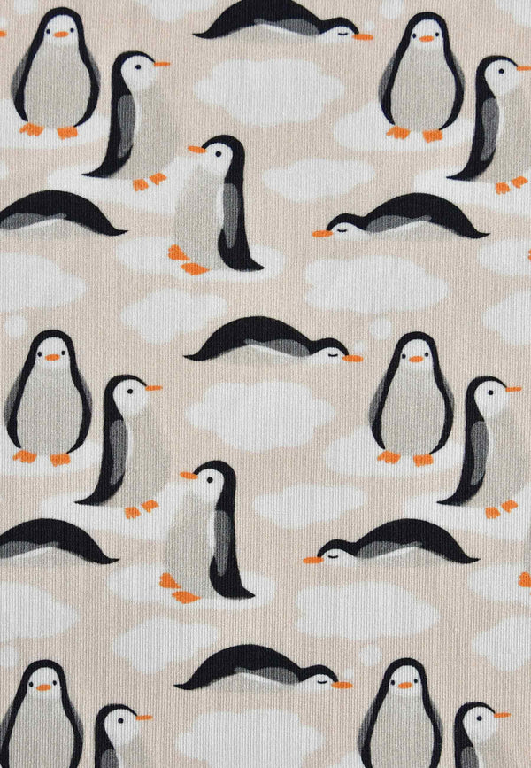 Bamboo Zip Romper - Penguins - Blue Balloon